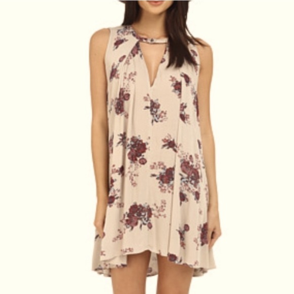Free People Tree Swing Dress Washed Stone Combo - Picture 6 of 16